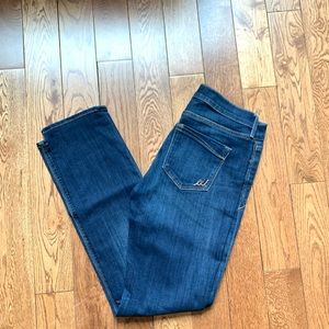 Express jeans skinny mid rise straight leg